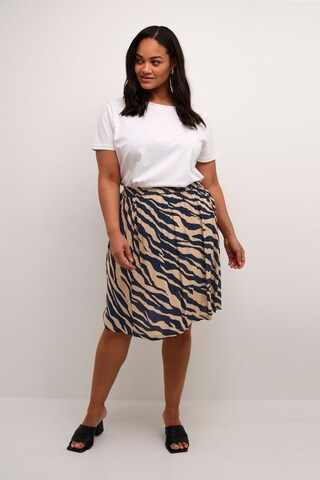 KAFFE CURVE Rok 'Mariti' in Blauw