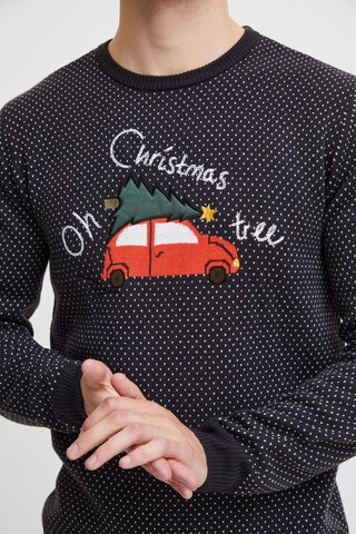 BLEND Weihnachtspullover in Blau