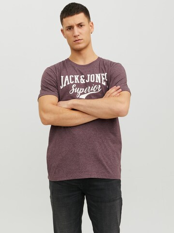 JACK & JONES Tričko – fialová: přední strana