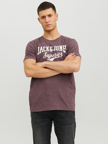 JACK & JONES Majica | vijolična barva: sprednja stran