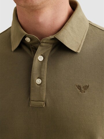 PME Legend Shirt 'Polo shirt with garment-dye wash in piqué' in Groen