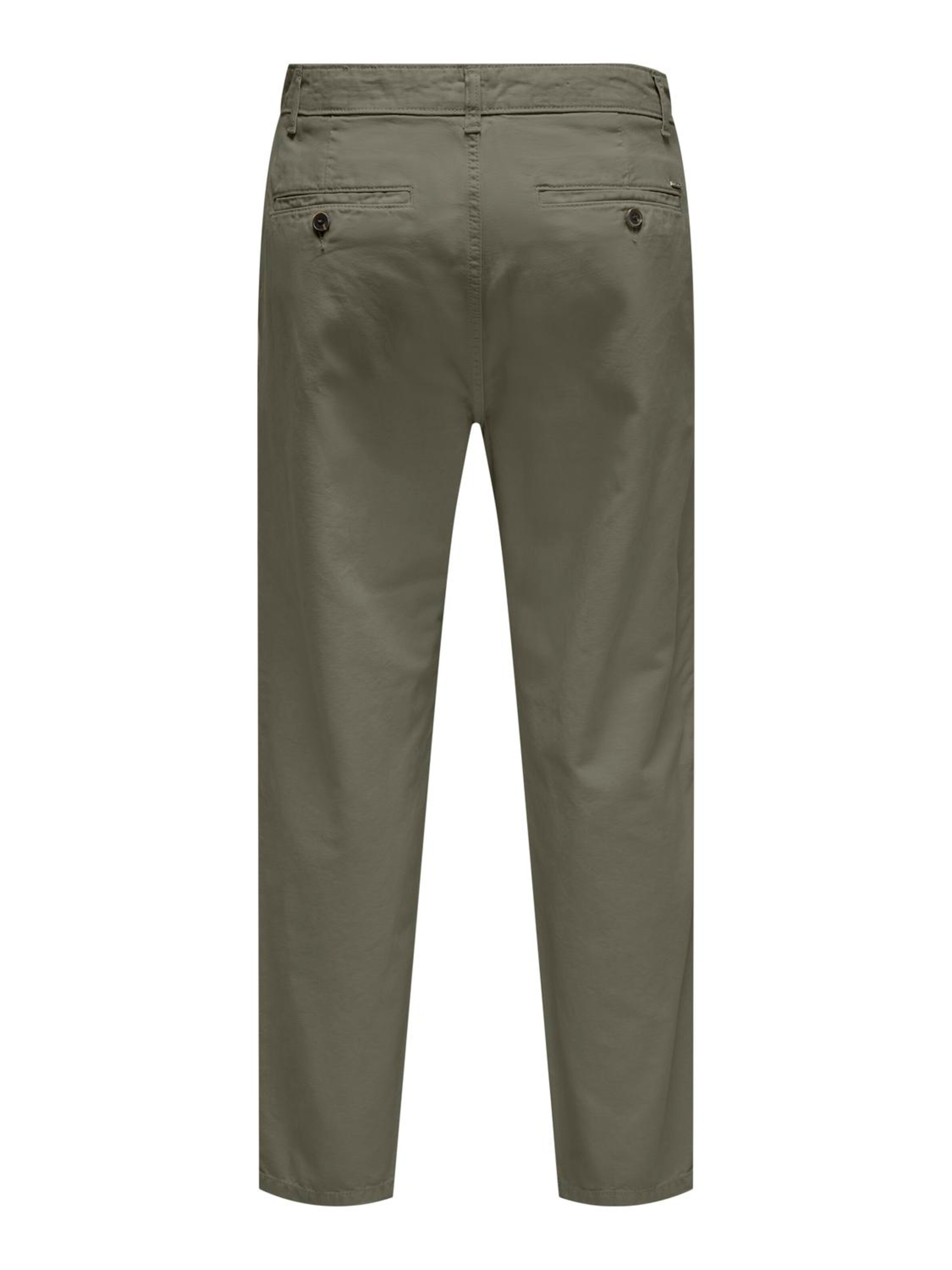 Only & Sons Tapered Chino Pants 'ONSLOU' in Green
