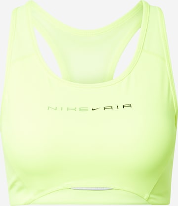 Bustino Reggiseno sportivo di NIKE in giallo: frontale