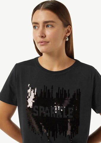 T-shirt comma casual identity en noir