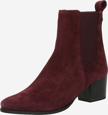 CAPRICE Chelsea škornji | rdeča barva: sprednja stran
