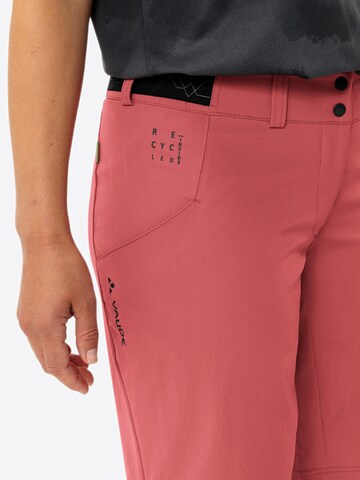 VAUDE Regular Outdoor trousers 'Loamer' in Red