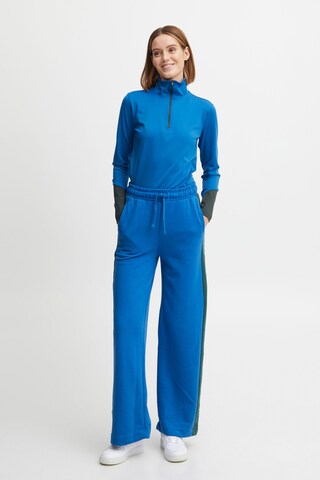 The Jogg Concept Wide leg Pants 'SAFINE' in Blue