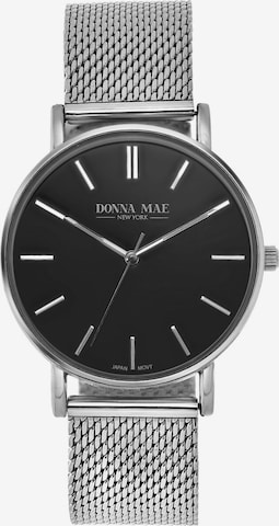 Montre à affichage analogique Lucardi en argent : devant