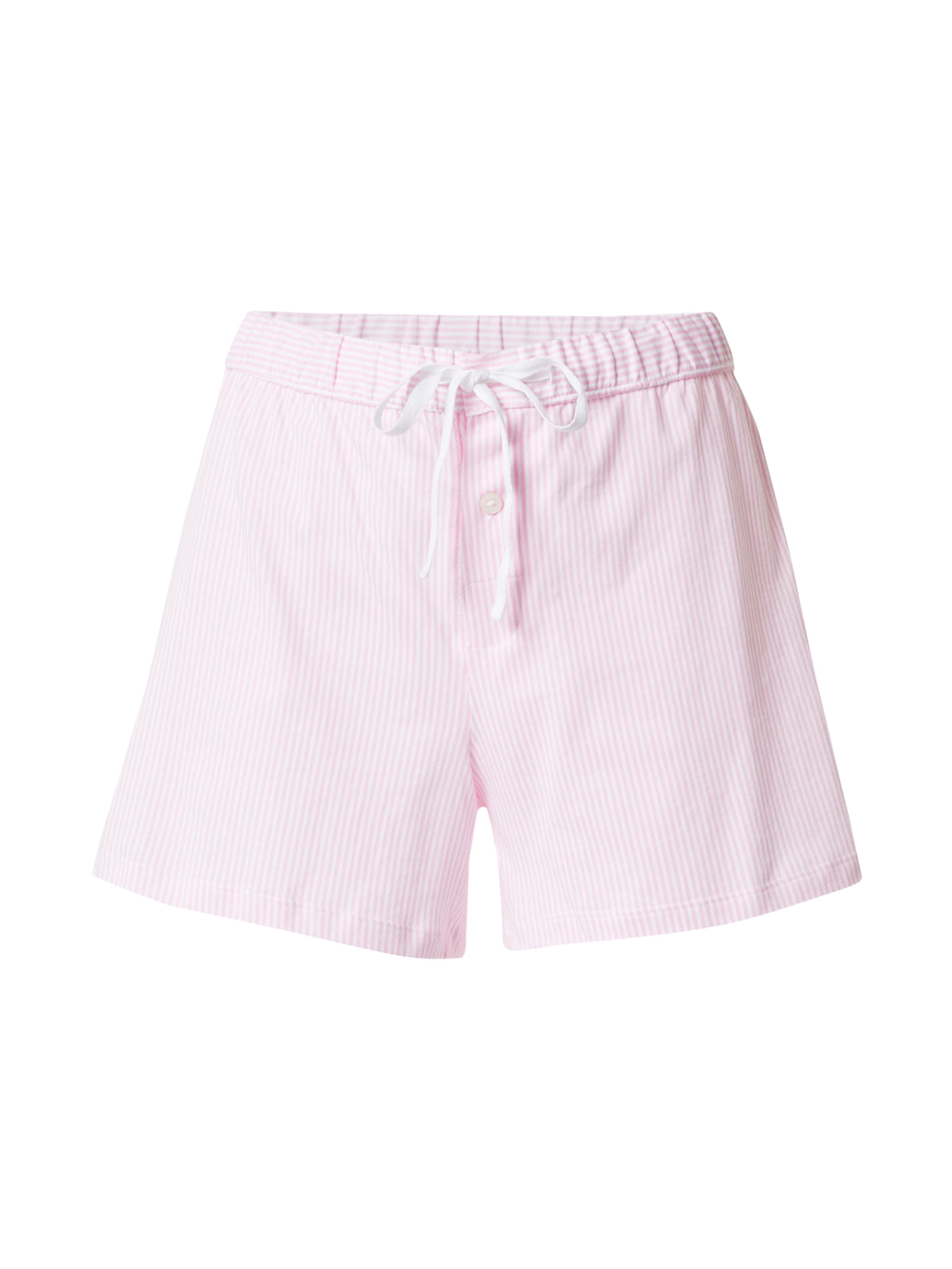Loosefit Pantalon de pyjama Lauren Ralph Lauren en rose : devant