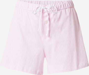 Lauren Ralph Lauren Loosefit Παντελόνι πιτζάμας σε ροζ: μπροστά