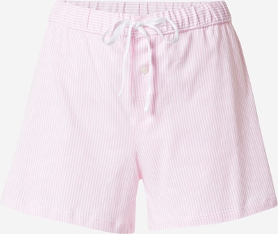 Pantaloncini da pigiama Lauren Ralph Lauren di colore rosa / bianco, Visualizzazione prodotti