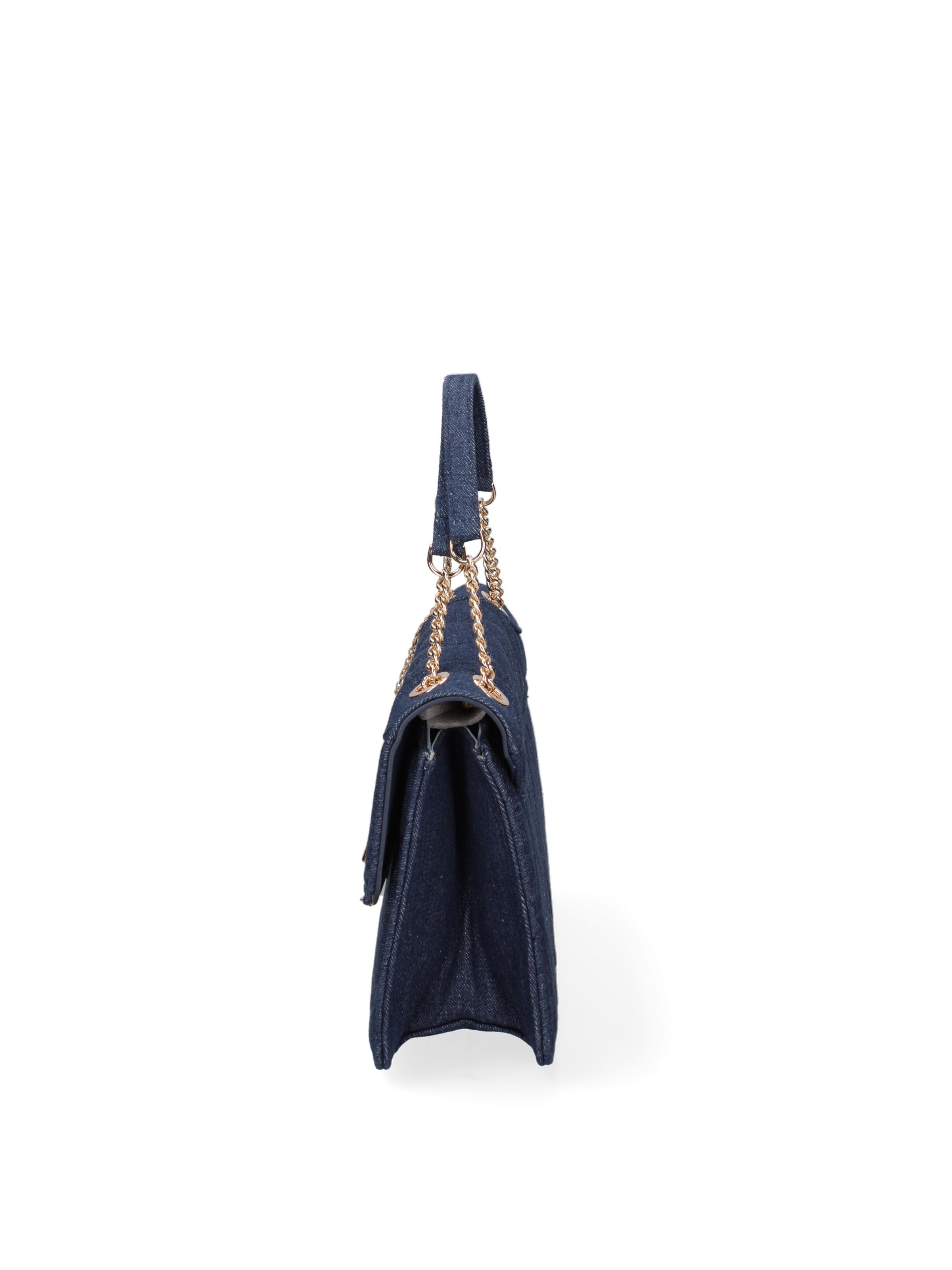 Borsa a spalla 'Borsa a Spalla Donna Nylon Ecopelle Twist Lock' di Diana&Co. in blu