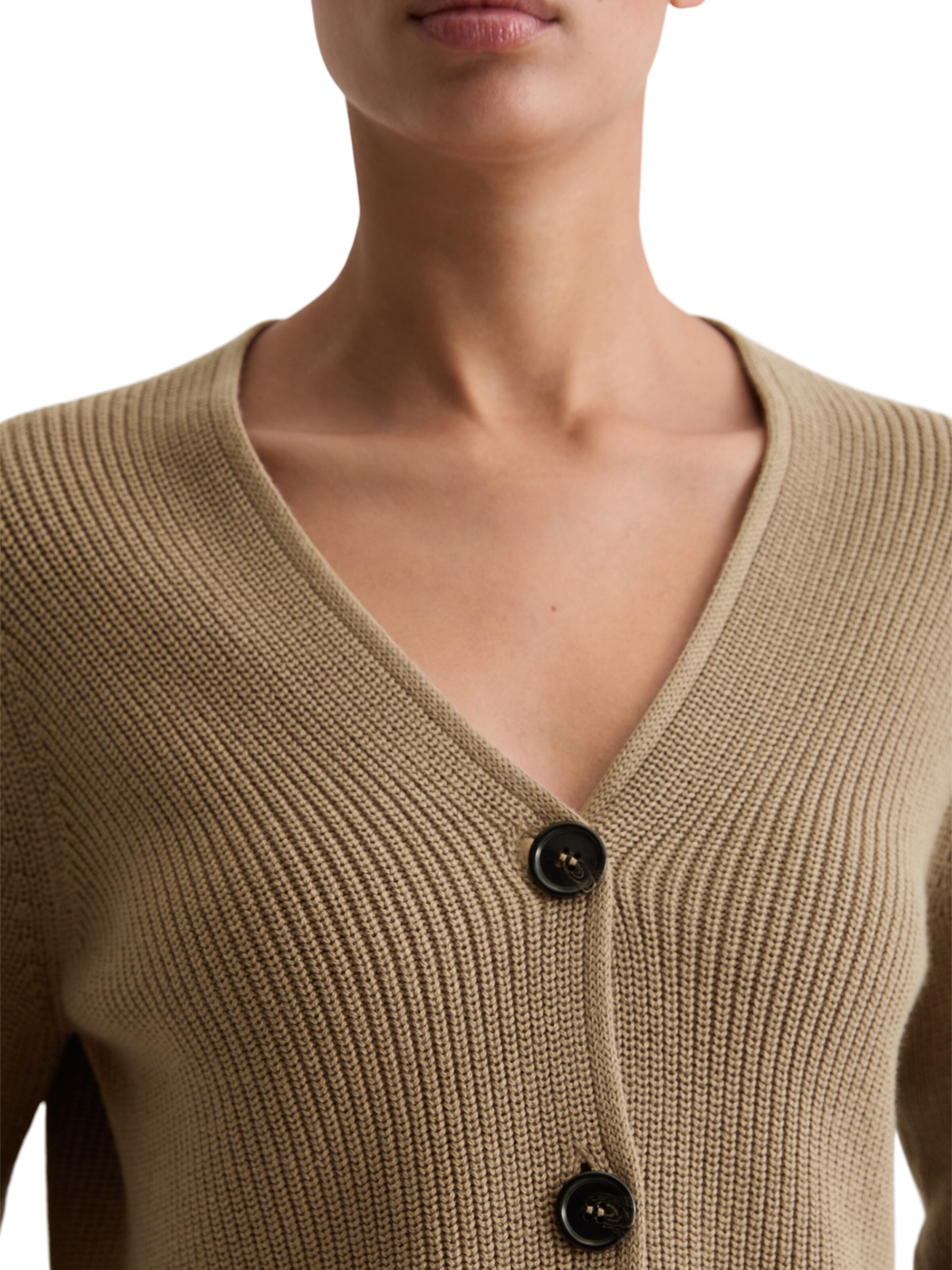 Marc O'Polo Gebreid vest in Bruin