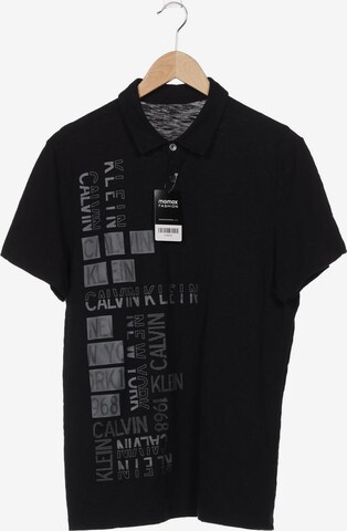 Calvin Klein Poloshirt M in Schwarz: predná strana