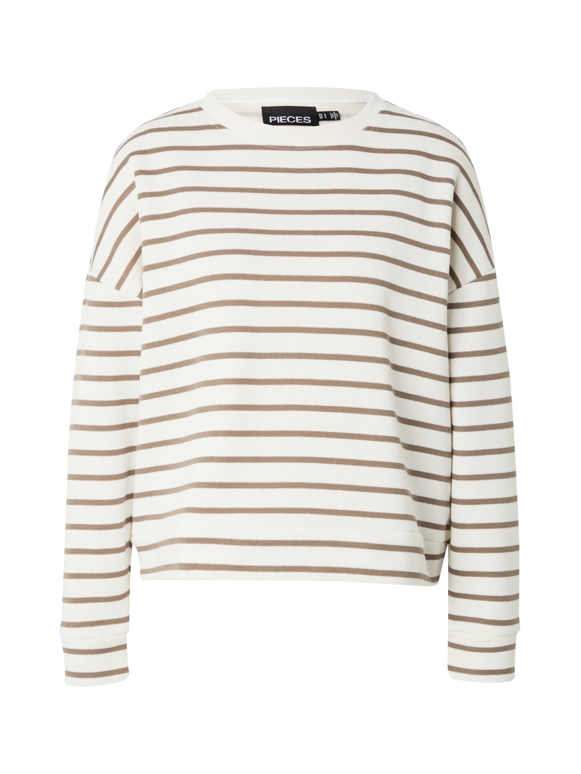 PIECES Sweatshirt 'Chilli' i hvid: forside