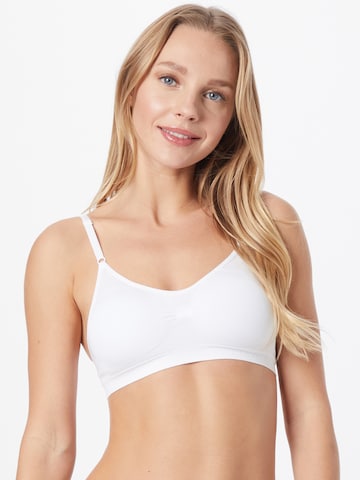 MAGIC Bodyfashion Bralette Bra in White: front