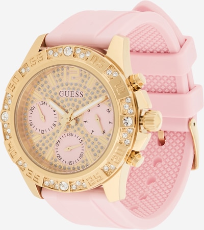 Analoginis (įprasto dizaino) laikrodis iš GUESS, spalva – Auksas / rožių spalva / juoda, Prekių apžvalga