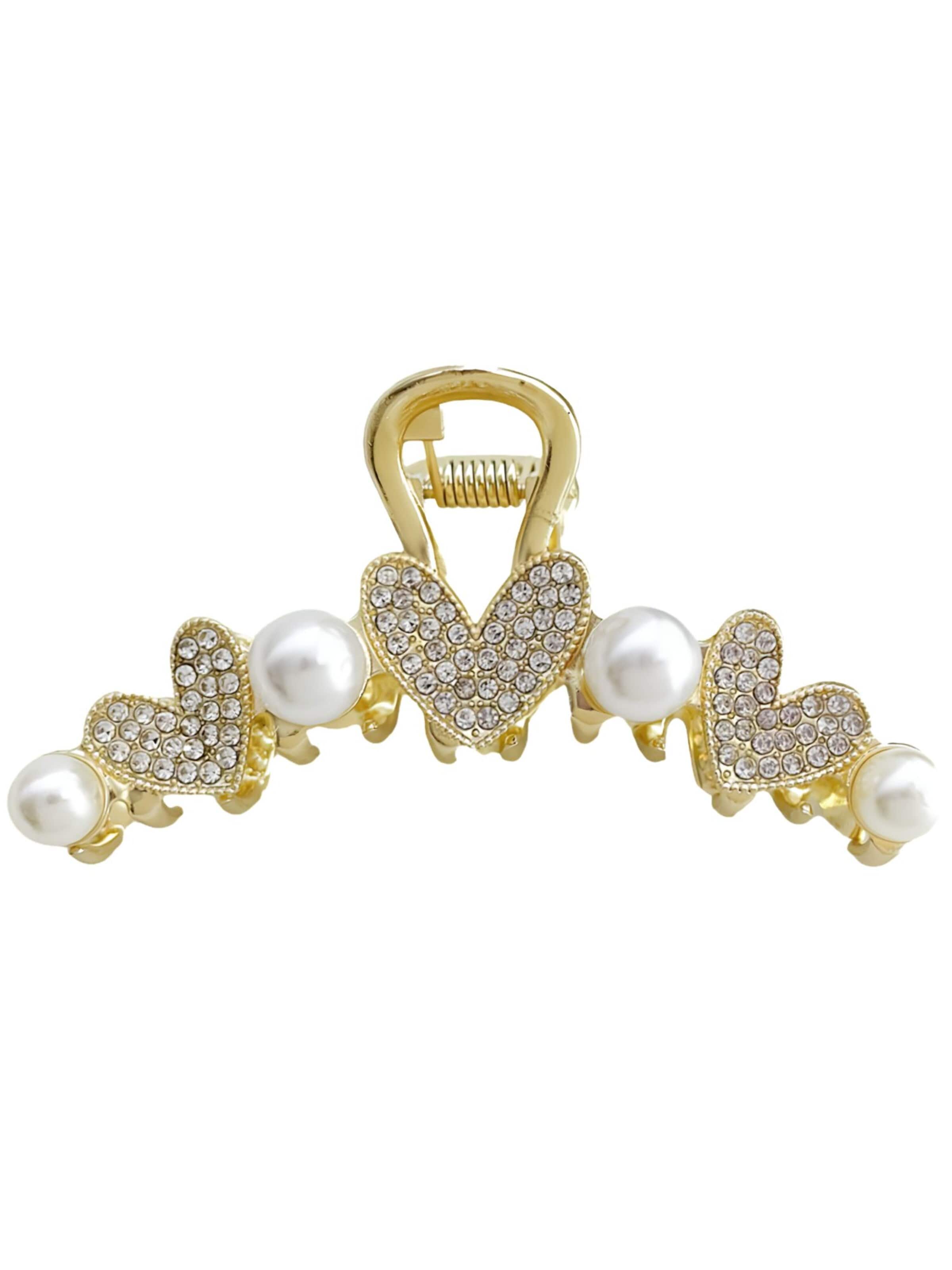 soho Hair accesoires Hair jewelry 'Mabel Hair Claw' in 11 cm x 8 cm x 2cm in Gold, Item view