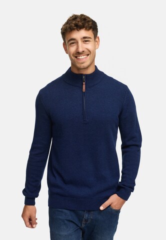 INDICODE JEANS Sweater 'INMargous' in Blue: front