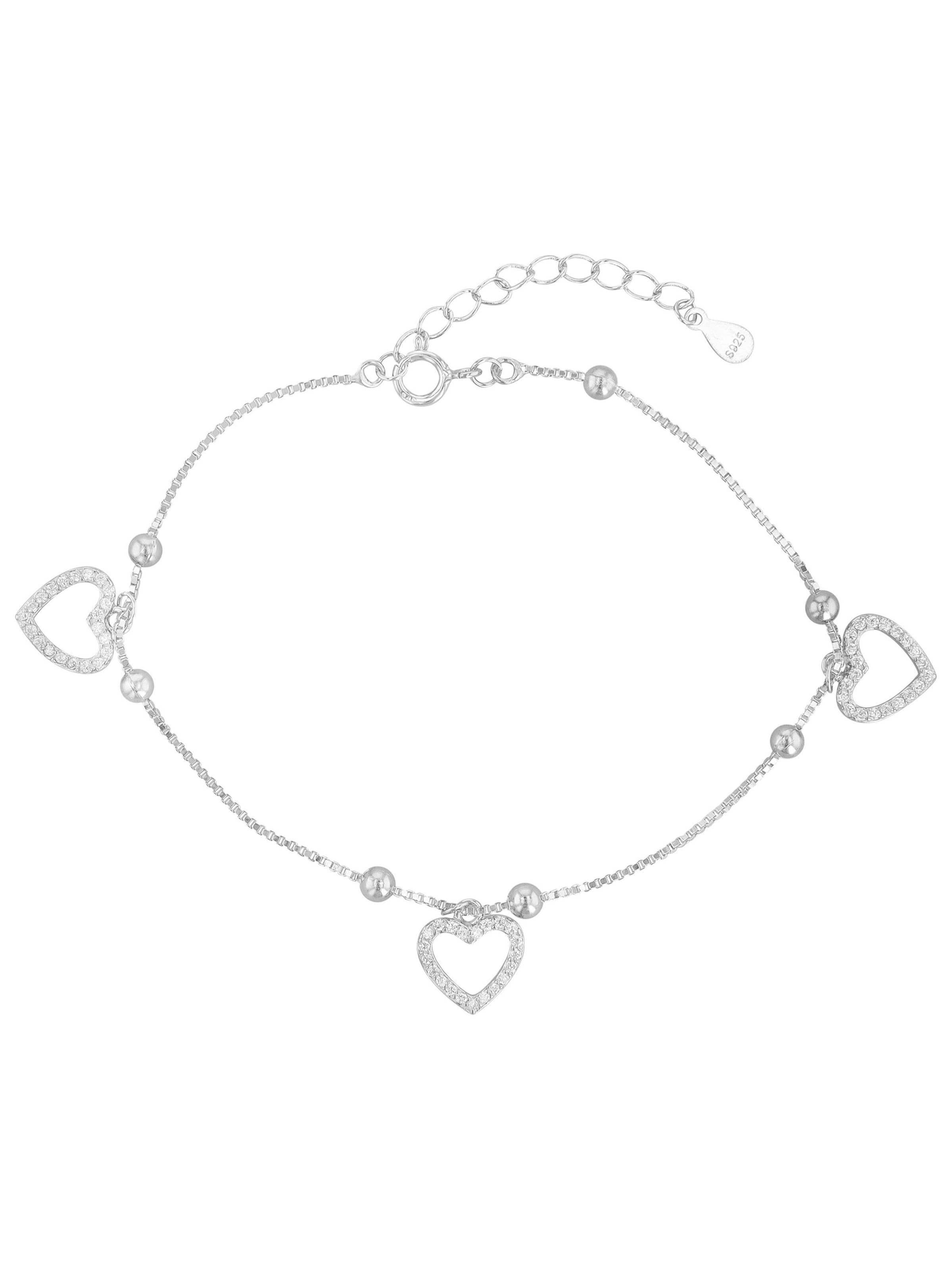 Akzent Bracelet 'Cordis' in Silver: front