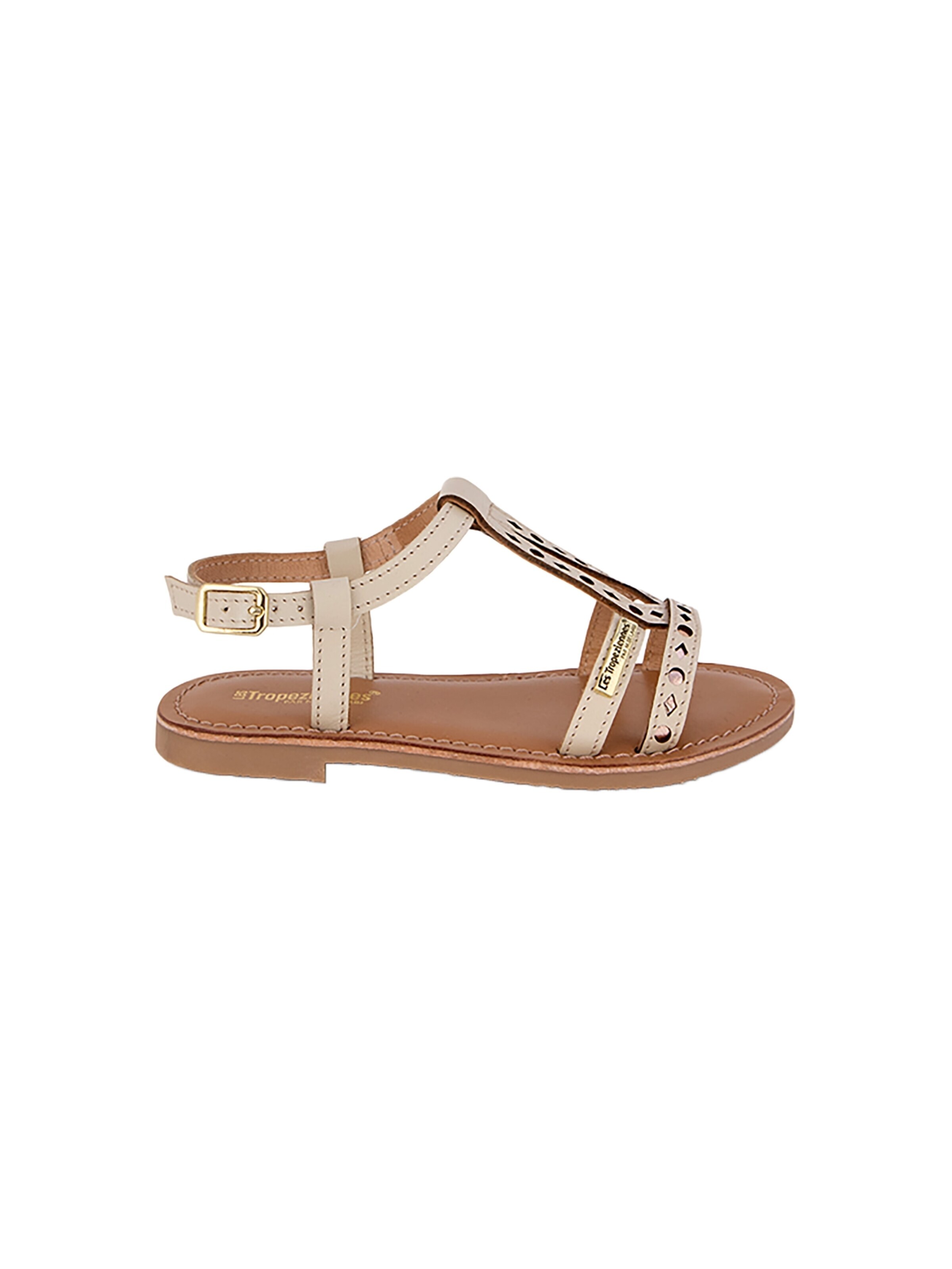 Sandales 'Belectra Kindersandalen aus Leder, flach' Les Tropéziennes en beige