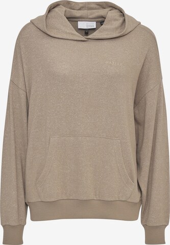 mazine Sweatshirt ' Warina Hoodie ' in Beige: front