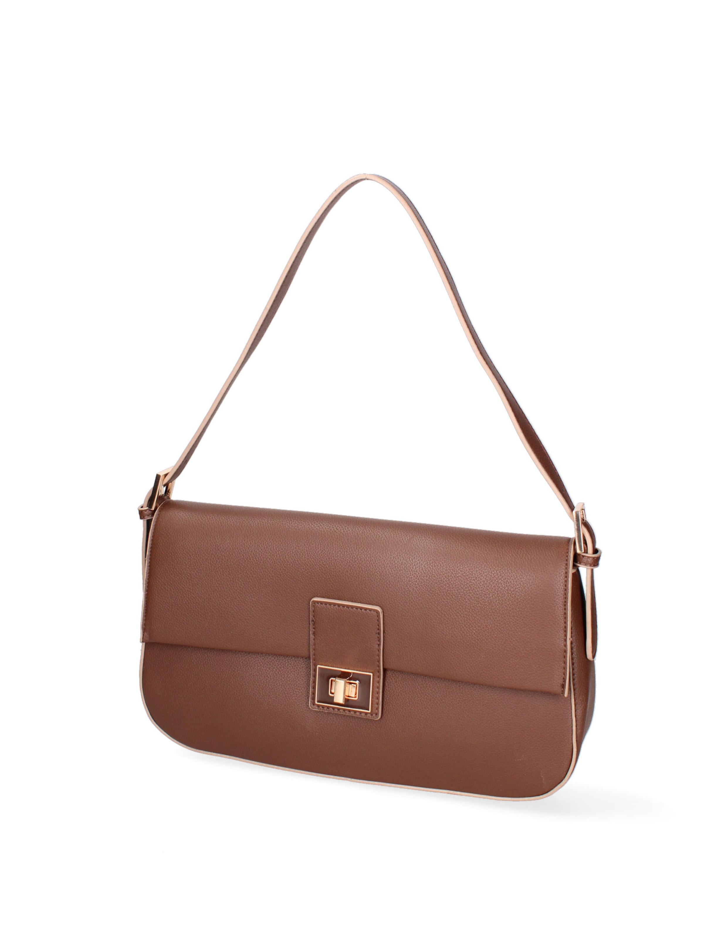 Borsa a spalla 'Borsa a Spalla Donna Calliope Ecopelle - Chiusura Girello' di Diana&Co. in beige
