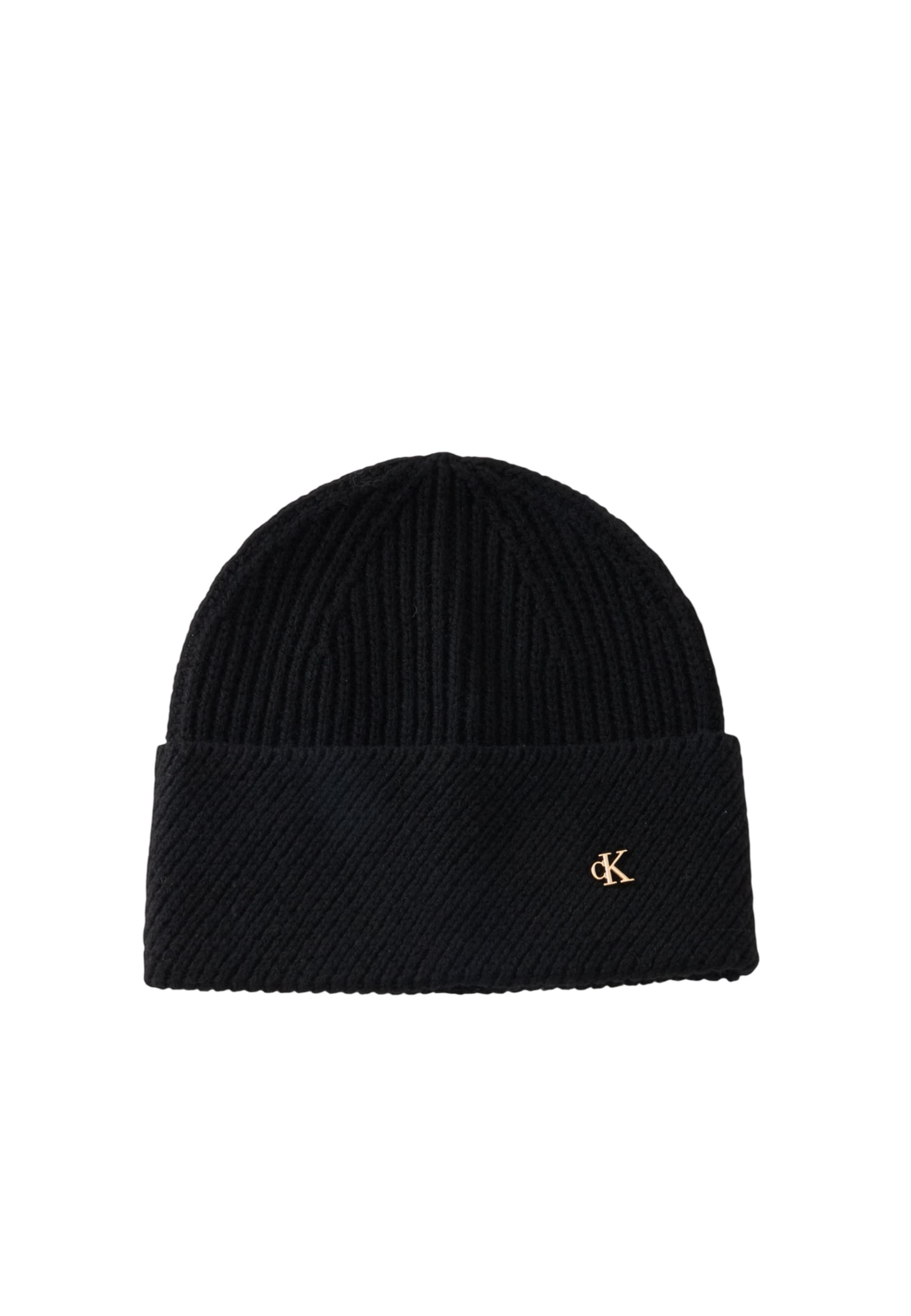Bonnet Calvin Klein en noir : devant