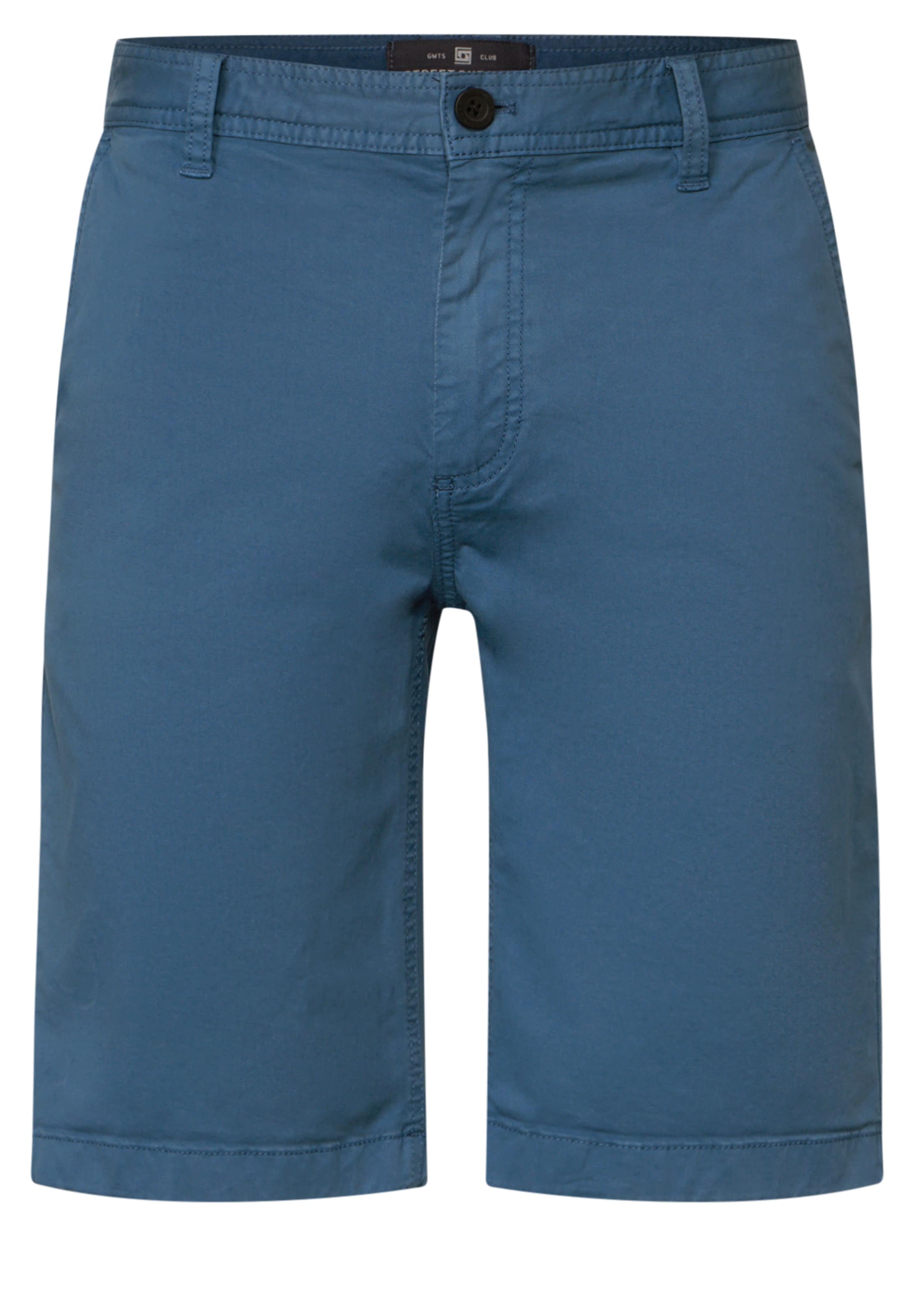 Street One MEN Regular Chino Pants in Blue: front