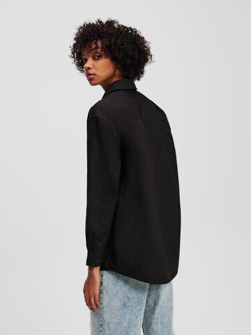Chemisier ' KLJ ÜBERGROSSES HEMD ' KARL LAGERFELD JEANS en noir