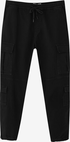 Tapered Jeans cargo di Pull&Bear in nero: frontale