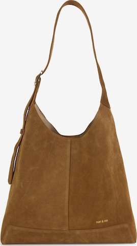 Nat&Nin Olkalaukku 'DONNA' värissä ruskea: etupuoli