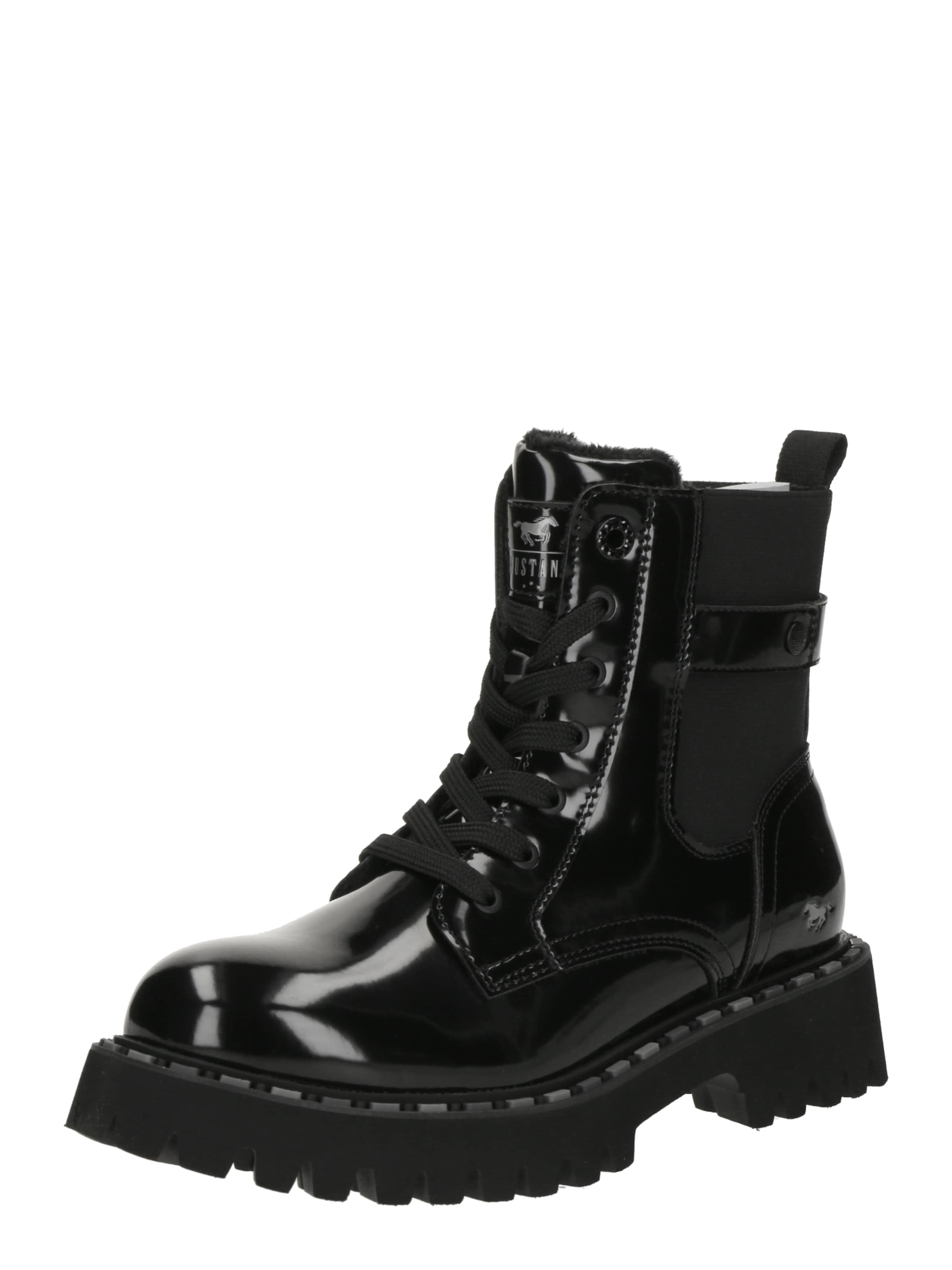 Stivaletto stringato di MUSTANG in nero: frontale