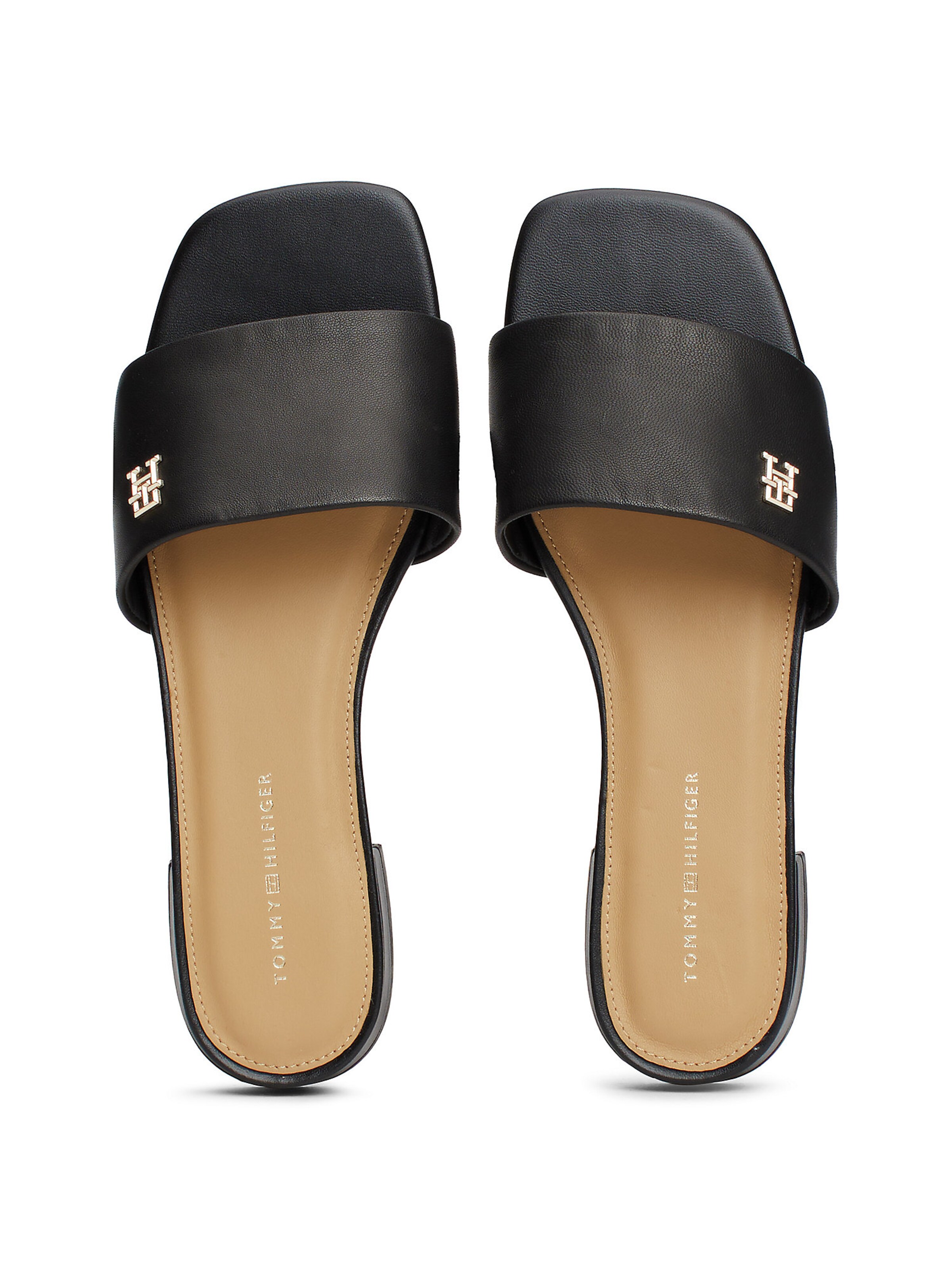 TOMMY HILFIGER Muiltjes in Zwart ABOUT YOU