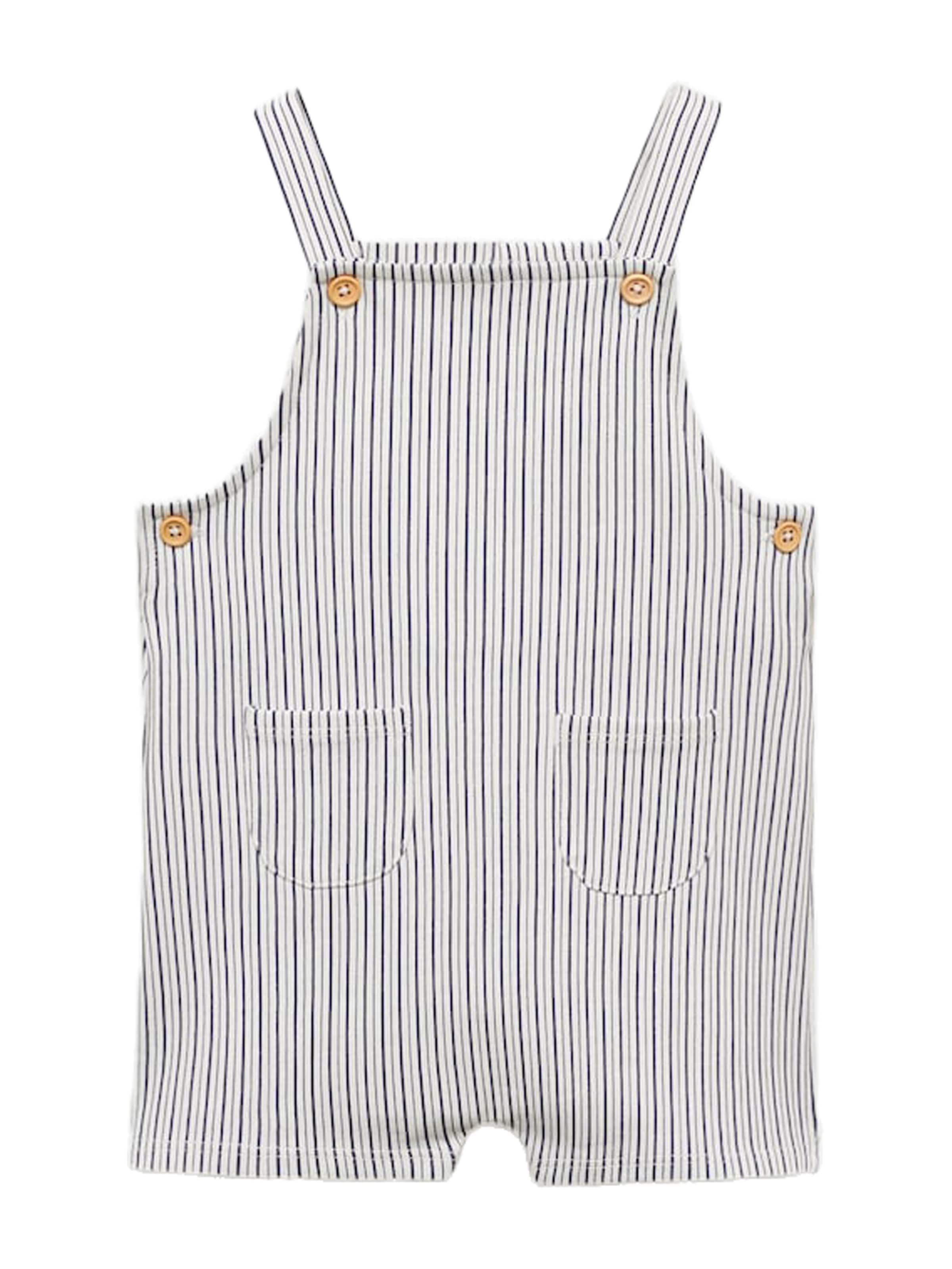 MANGO KIDS Regular Dungarees 'DUNGAREES MARINE' in White: front