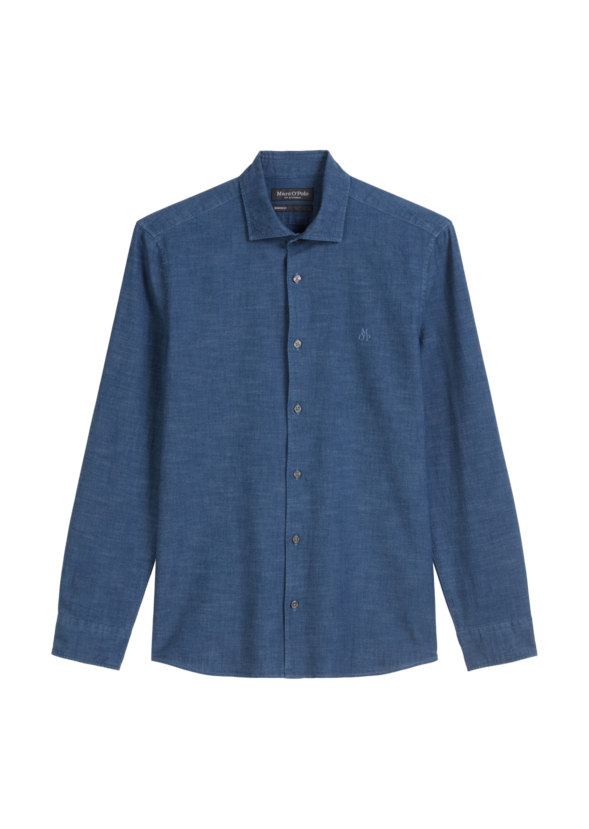 Marc O'Polo Regular Fit Hemd in Blau: Vorderseite