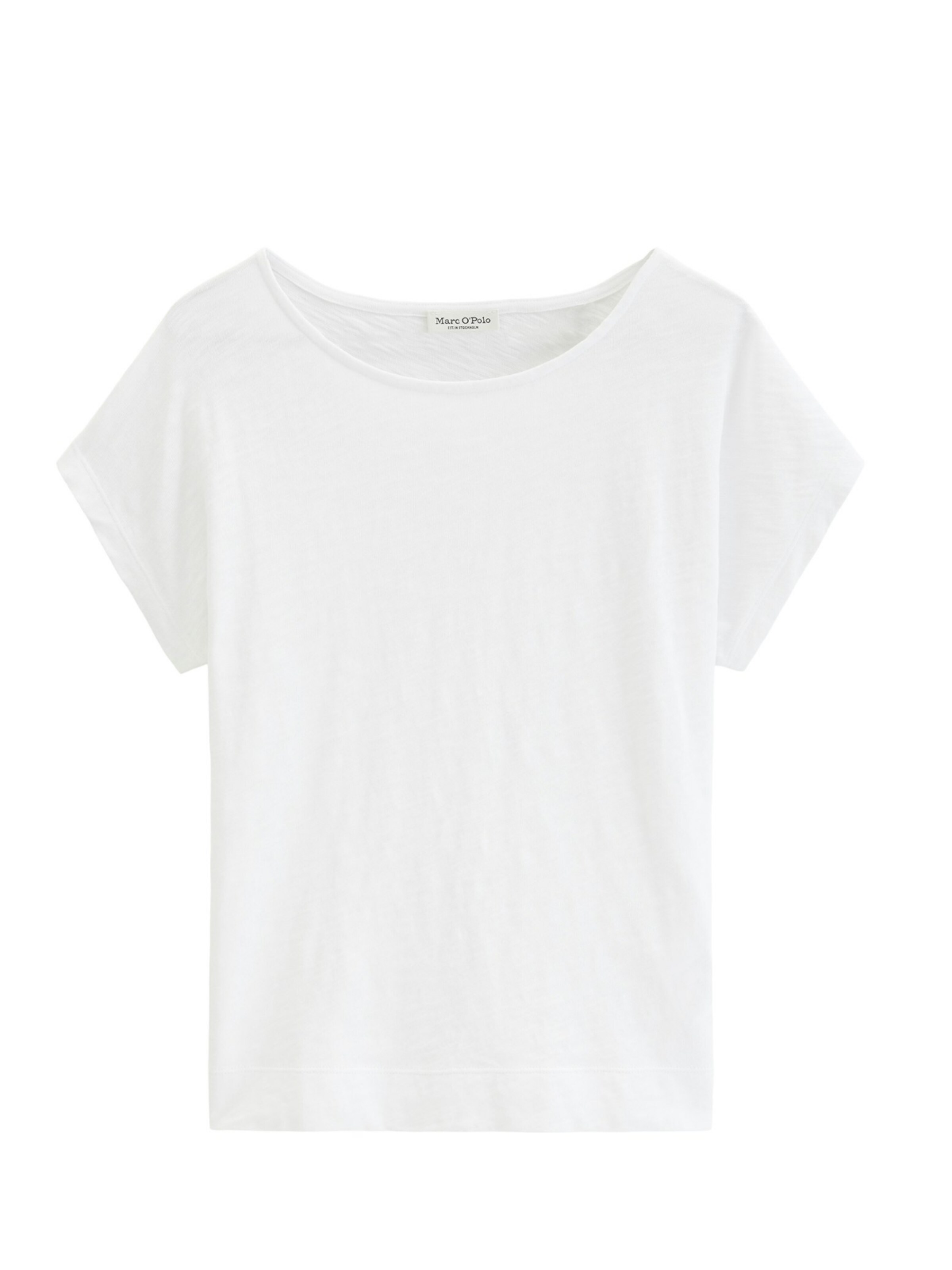 Marc O'Polo Shirt 'marc o'polo - Dames t-shirt' in Wit: voorkant
