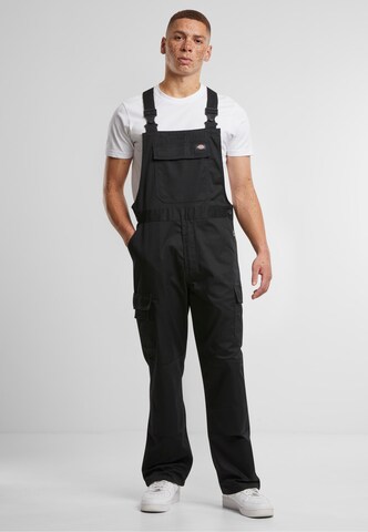 DICKIES Regular Jean Overalls in Black: front