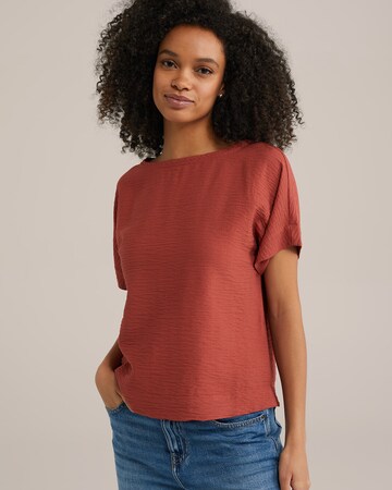 Maglietta di WE Fashion in rosso: frontale