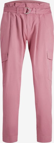JJXX Tapered Pleat-Front Pants 'AUDREY' in Pink: front