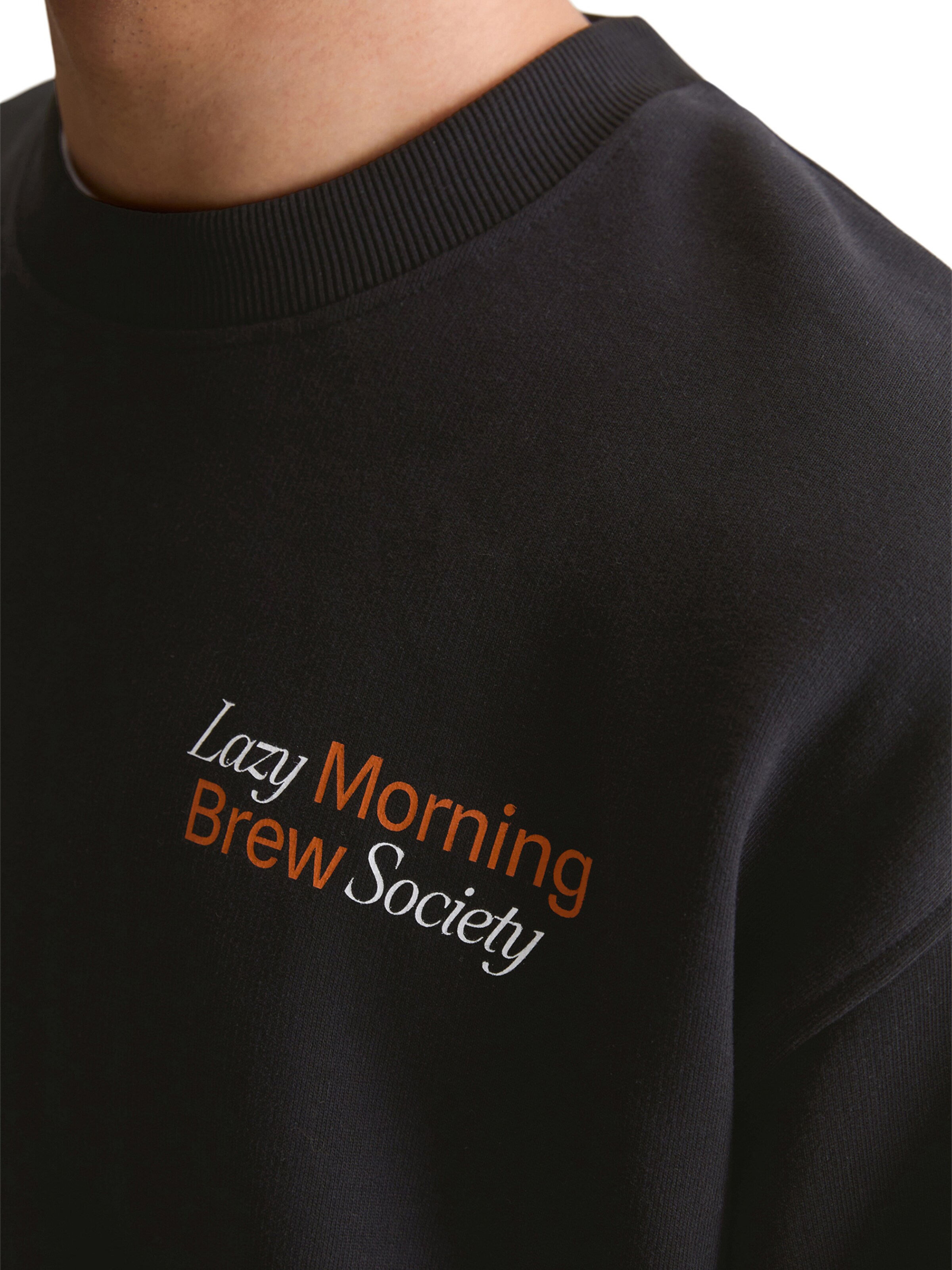 Bluză de molton de la Marc O'Polo DENIM pe negru