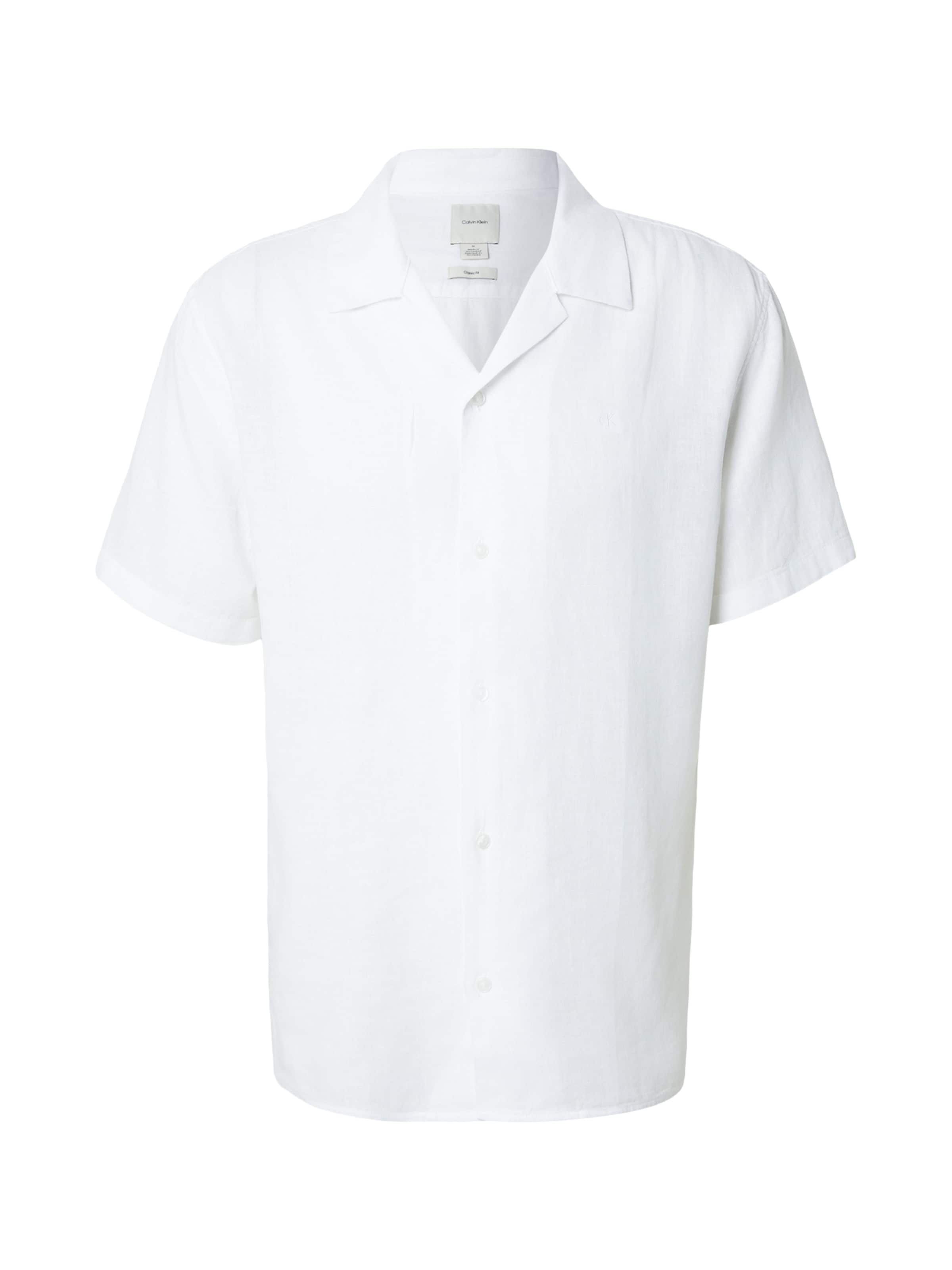Calvin Klein Regular Hemd in Weiß: Vorderseite