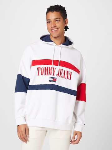 Tommy Jeans Sweatshirt in White: front