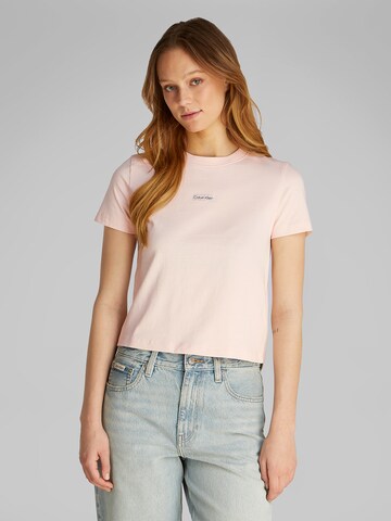 Maglietta di Calvin Klein Jeans in rosa: frontale