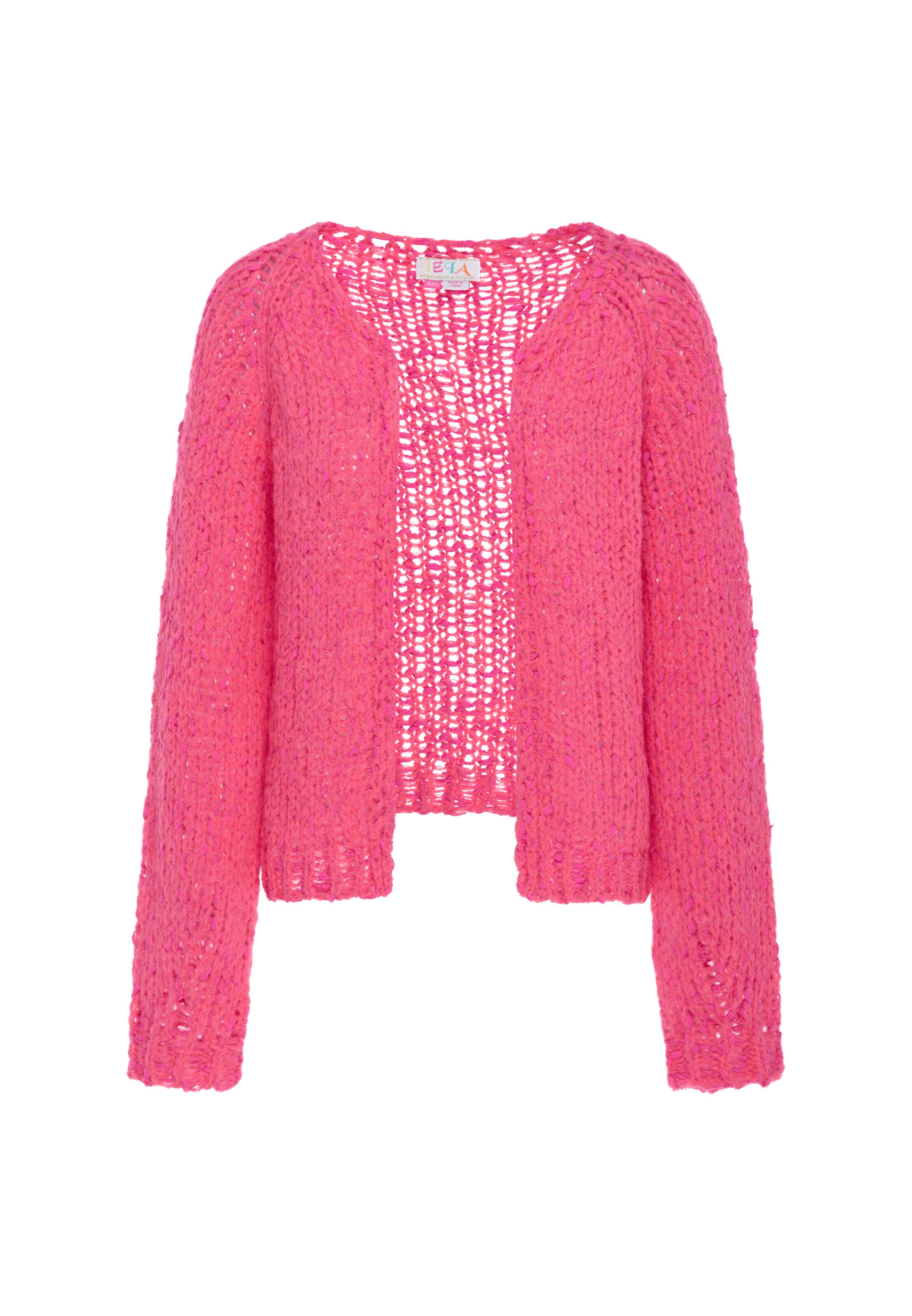IZIA Gebreid vest in Roze: voorkant