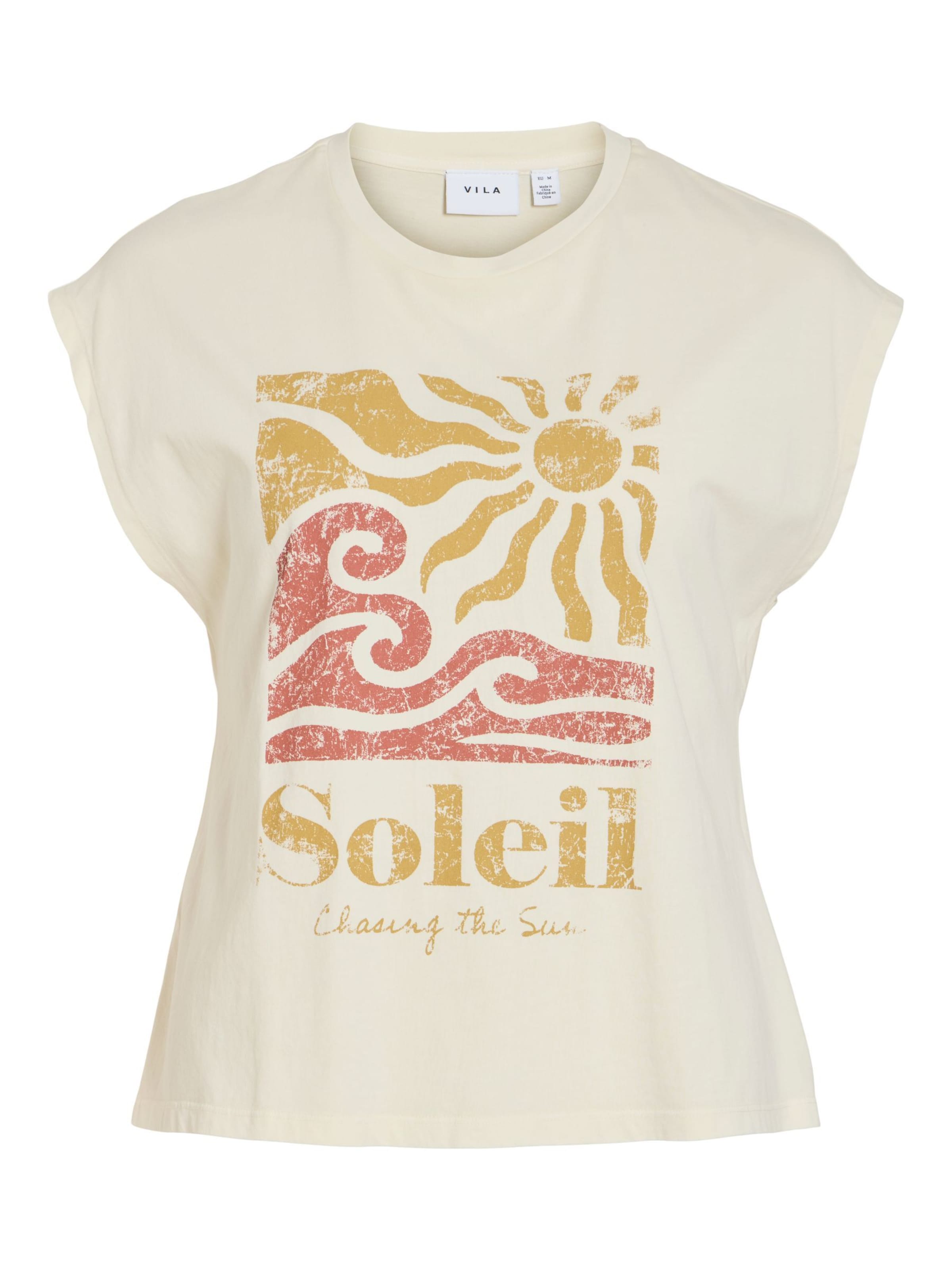 VILA Shirt 'VIPetone' in Beige: front