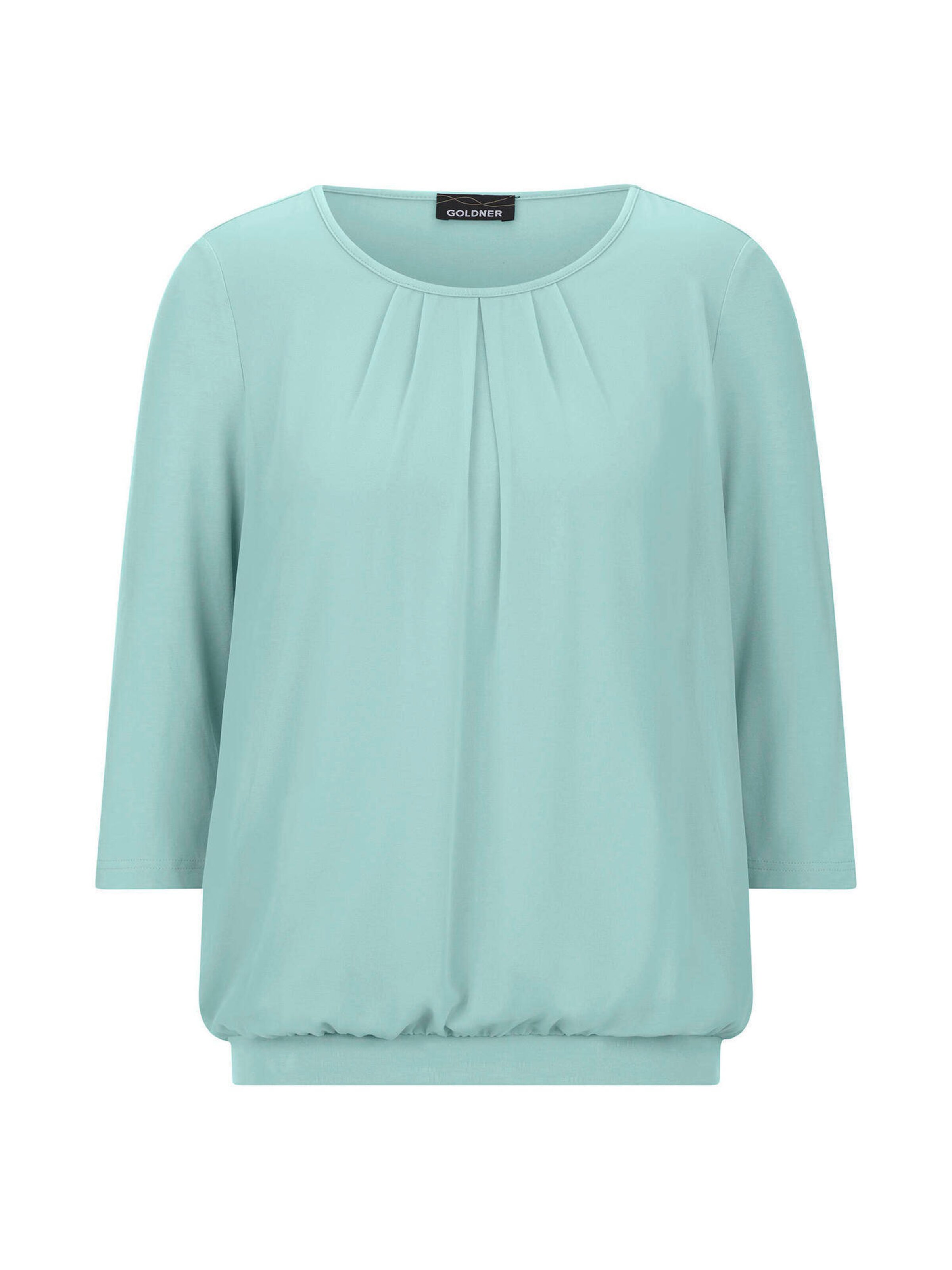 Goldner Bluse in Grün: Vorderseite