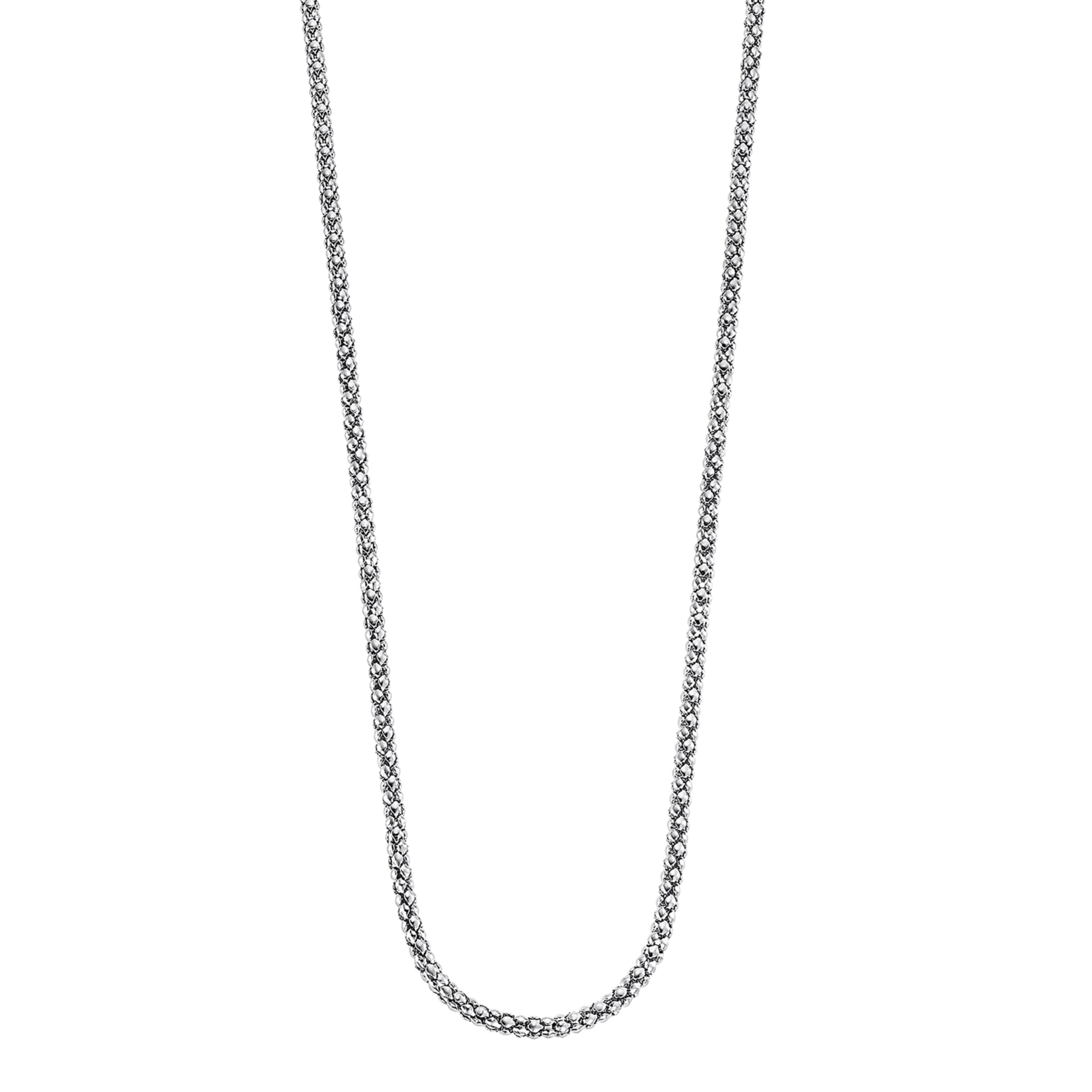 Lotus Kette in Silber: Vorderseite