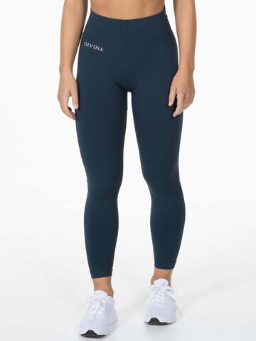 Divina Skinny Sporthose 'Prime' in Grün: Vorderseite