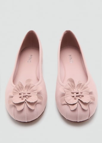 MANGO KIDS Ballet Flats 'Flour' in Pink